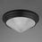 Maxim Lighting Hargreaves 3Lt Flush Mount, Black/Prairie Rib Frost