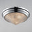 Maxim Lighting Hargreaves 3Lt Flush Mount, Nickel/Prairie Rib Frost