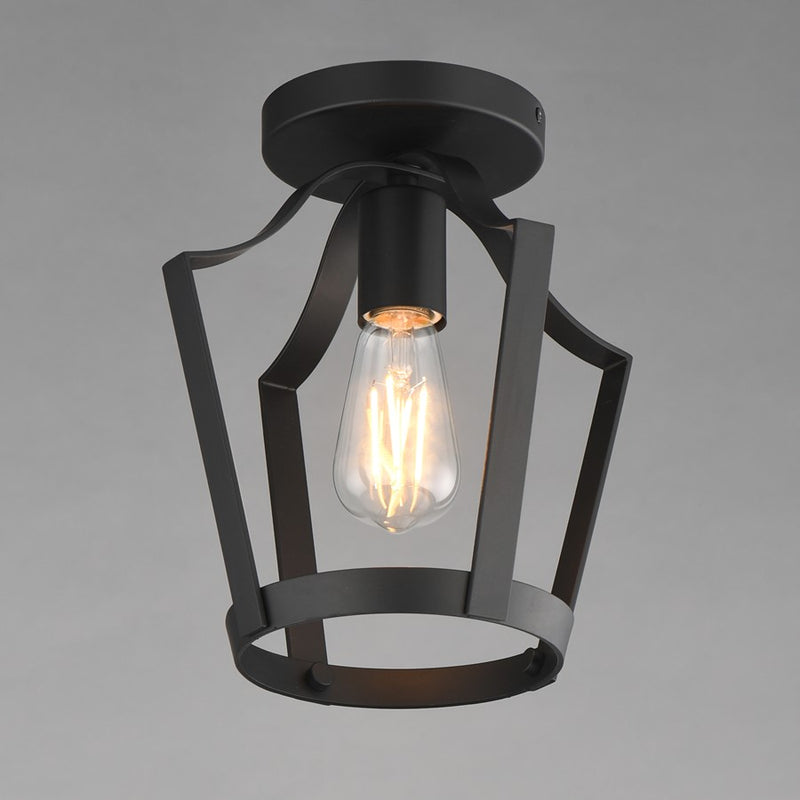 Maxim Lighting Arden 1 Light 10.25" Semi-Flush Mount, Black