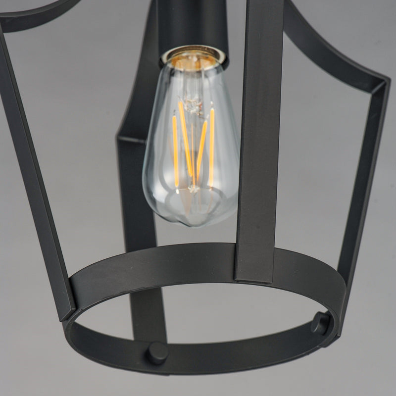 Maxim Lighting Arden 1 Light 10.25" Semi-Flush Mount, Black