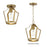 Maxim Lighting Arden 1Lt 10.25" Semi-Flush Mount, Natural Aged Brass