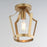 Maxim Lighting Arden 1Lt 10.25" Semi-Flush Mount, Natural Aged Brass