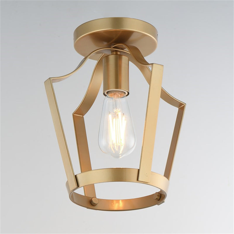 Maxim Lighting Arden 1Lt 10.25" Semi-Flush Mount, Natural Aged Brass