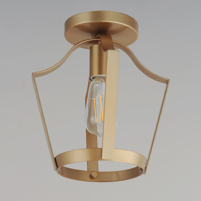 Maxim Lighting Arden 1Lt 10.25" Semi-Flush Mount, Natural Aged Brass