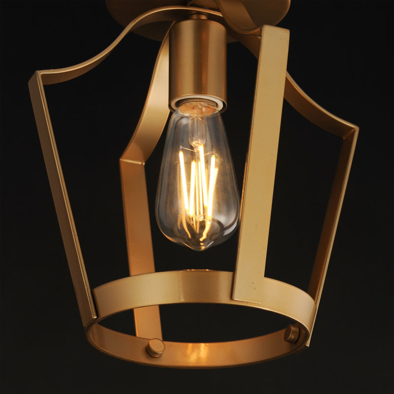 Maxim Lighting Arden 1Lt 10.25" Semi-Flush Mount, Natural Aged Brass