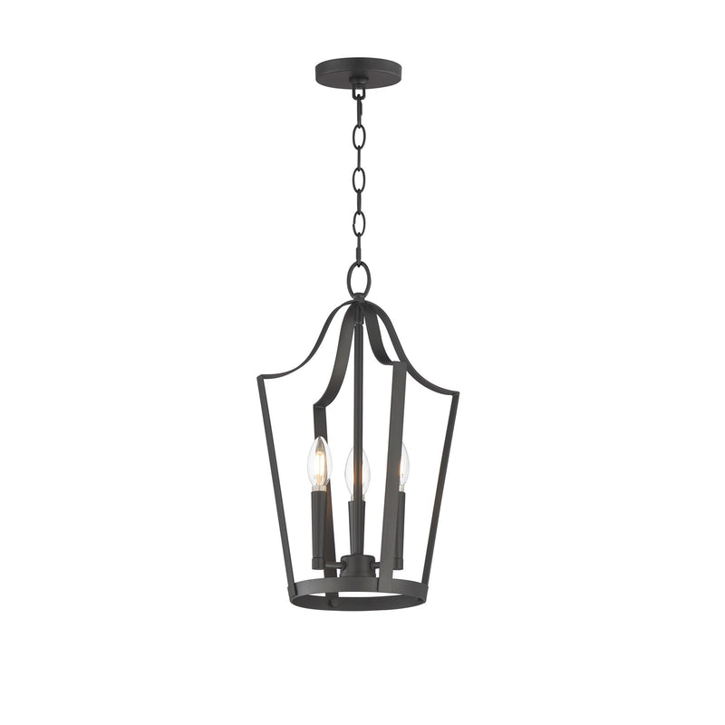 Maxim Lighting Arden 3 Light 19.5" Entry Foyer Pendant, Black