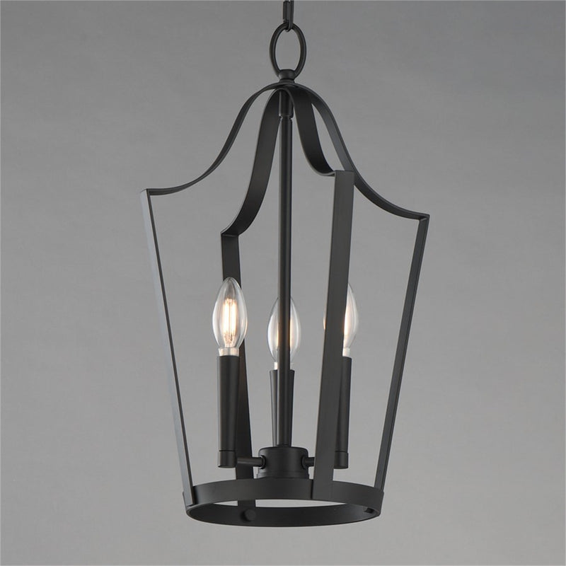 Maxim Lighting Arden 3 Light 19.5" Entry Foyer Pendant, Black