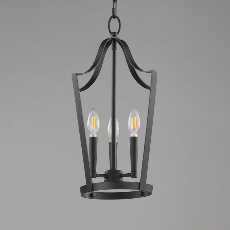 Maxim Lighting Arden 3 Light 19.5" Entry Foyer Pendant, Black