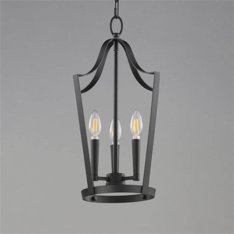 Maxim Lighting Arden 3 Light 19.5" Entry Foyer Pendant, Black
