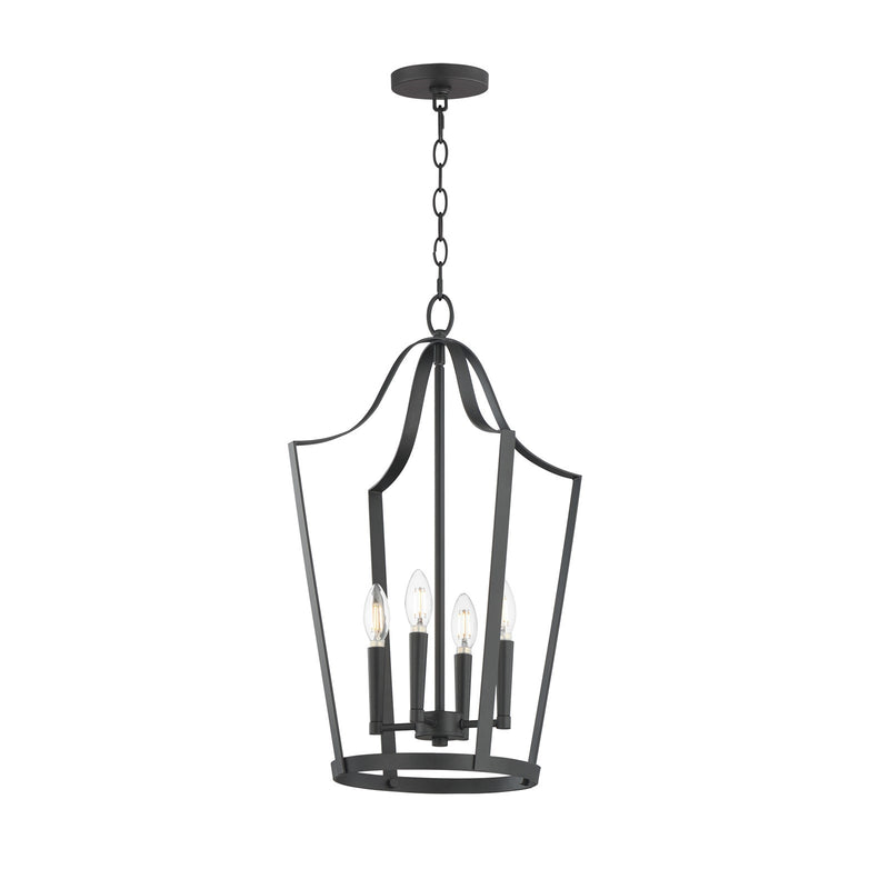 Maxim Lighting Arden 4 Light 24.75" Entry Foyer Pendant, Black