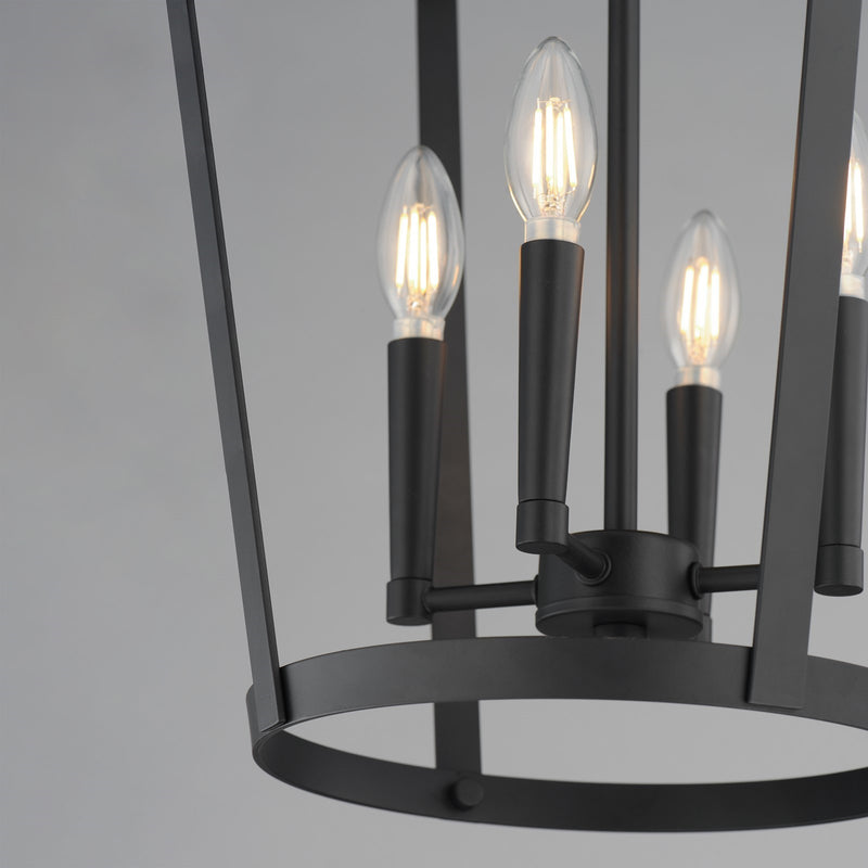 Maxim Lighting Arden 4 Light 24.75" Entry Foyer Pendant, Black
