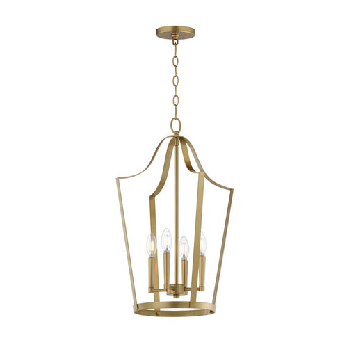 Maxim Lighting Arden 4Lt 24.75" Entry Foyer Pendant, Aged Brass - 10424NAB