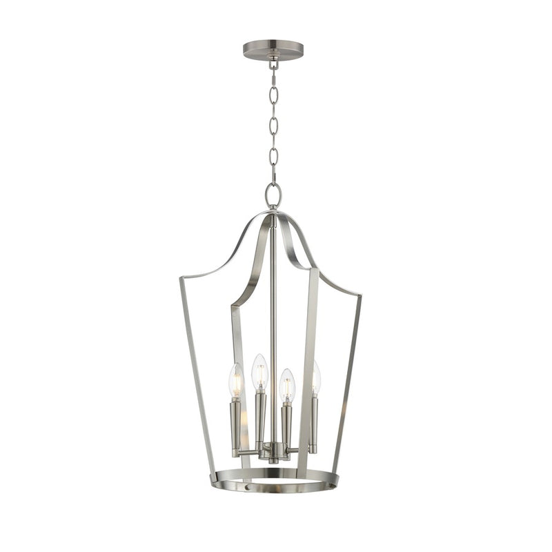 Maxim Lighting Arden 4 Light 24.75" Entry Foyer Pendant, Satin Nickel - 10424SN