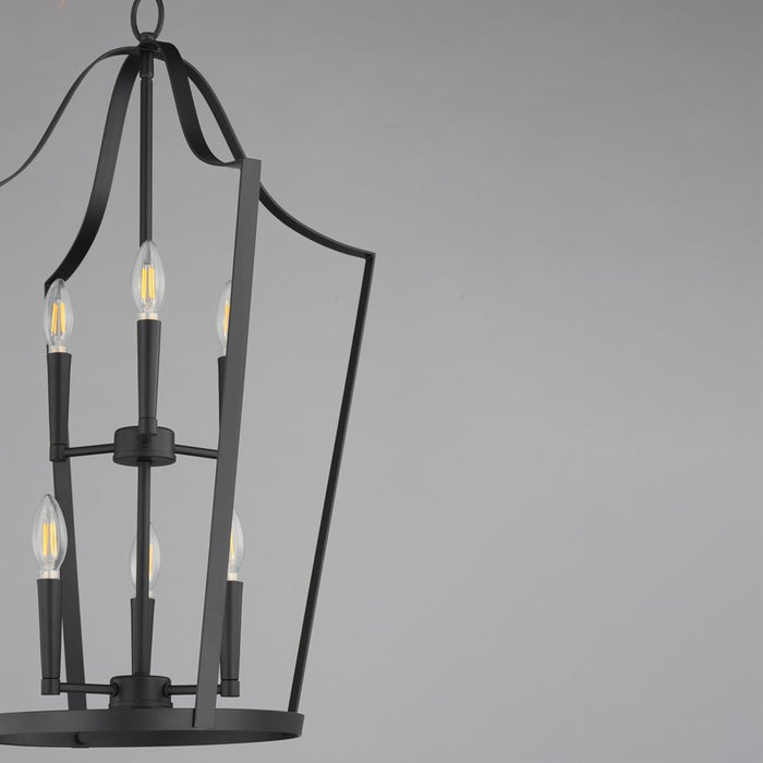 Maxim Lighting Arden 6 Light 30.25" Multi-Light Pendant, Black