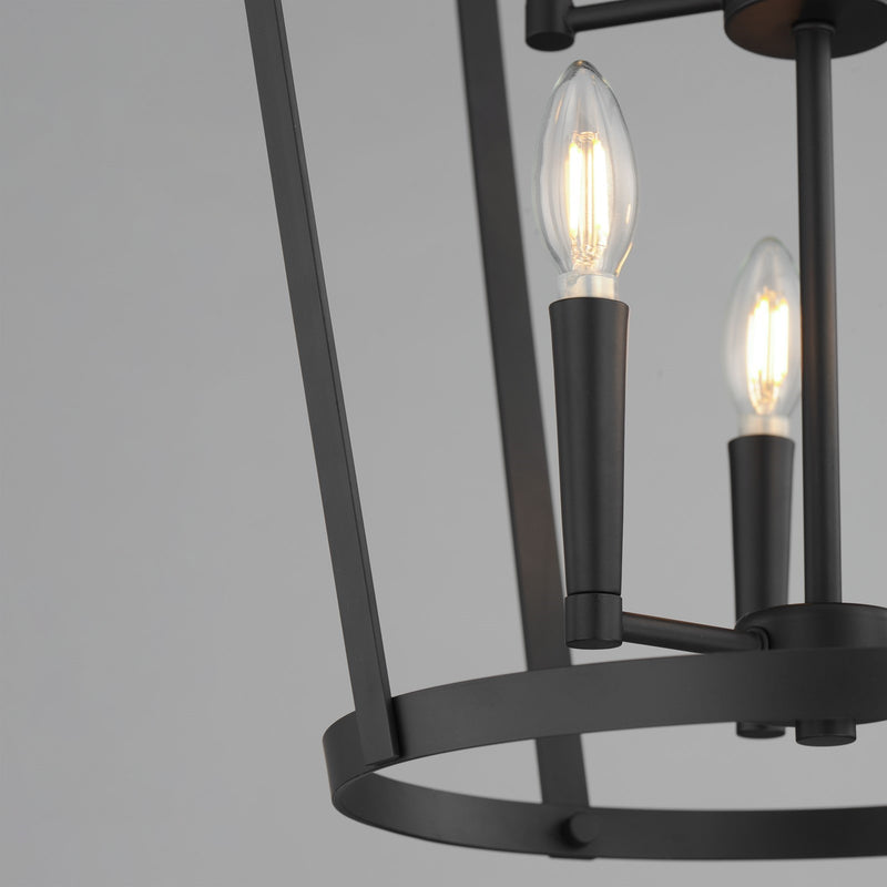 Maxim Lighting Arden 6 Light 30.25" Multi-Light Pendant, Black