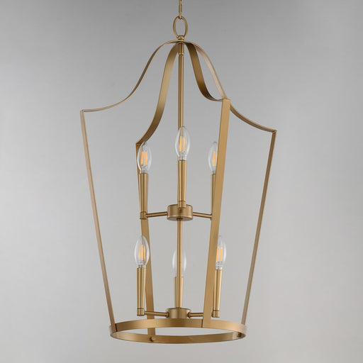 Maxim Lighting Arden 6Lt 30.25" Multi-Light Pendant, Aged Brass