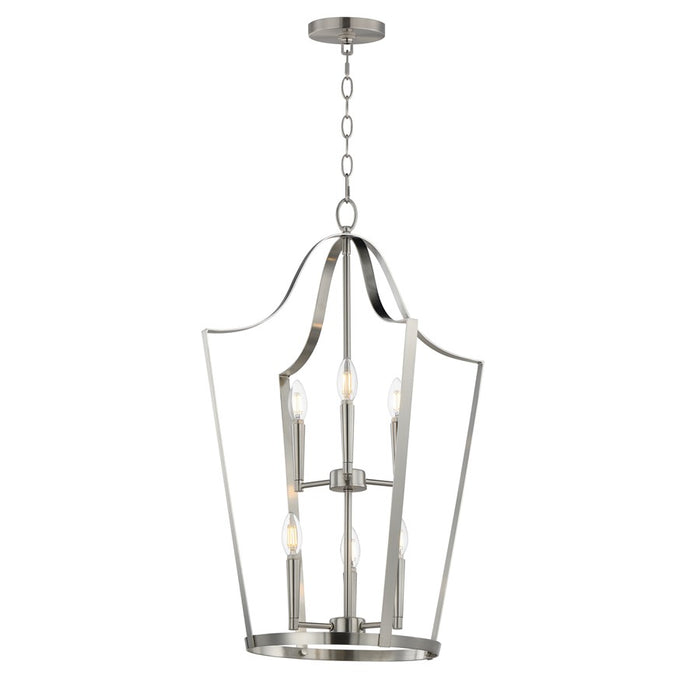 Maxim Lighting Arden 6 Light 30.25" Multi-Light Pendant, Satin Nickel - 10426SN
