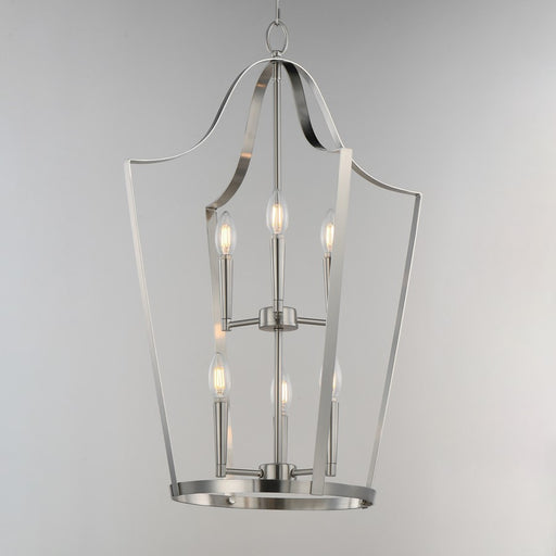 Maxim Lighting Arden 6 Light 30.25" Multi-Light Pendant, Satin Nickel