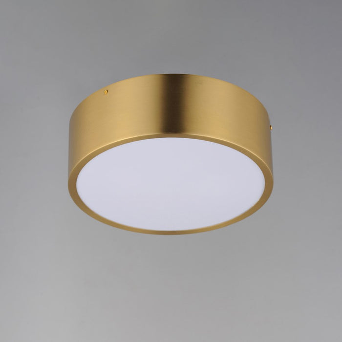 Maxim Lighting Tommy 2 Light 12" Surface Mount, Satin Brass/White