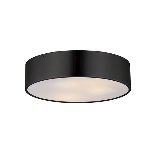 Maxim Lighting Tommy 3 Light 16" Surface Mount, Black/White - 10496WTBK