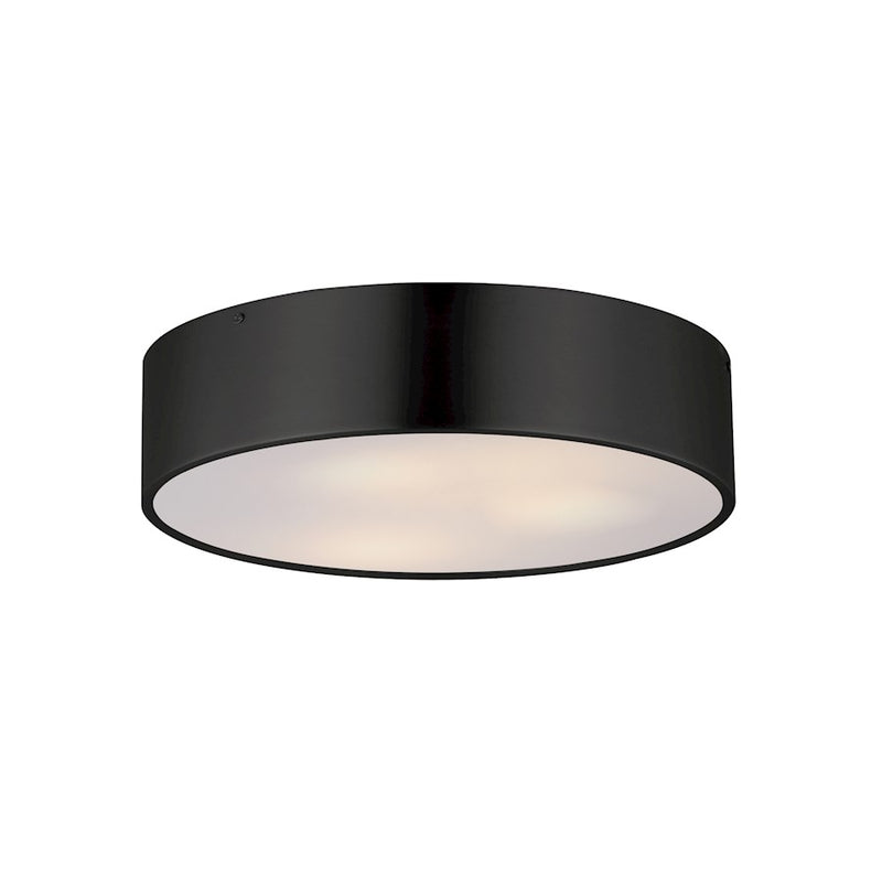 Maxim Lighting Tommy 3 Light 16" Surface Mount, Black/White