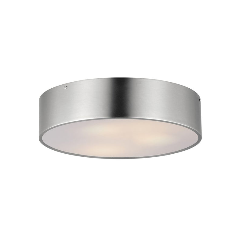 Maxim Lighting Tommy 3 Light 16" Surface Mount, Satin Nickel/White