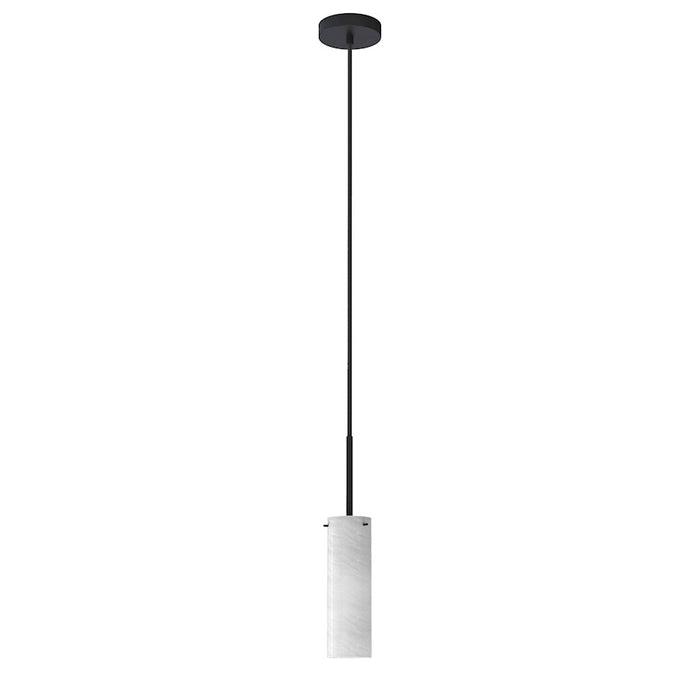 Maxim Lighting Blizzard 1 Light Pendant, Black/Marble