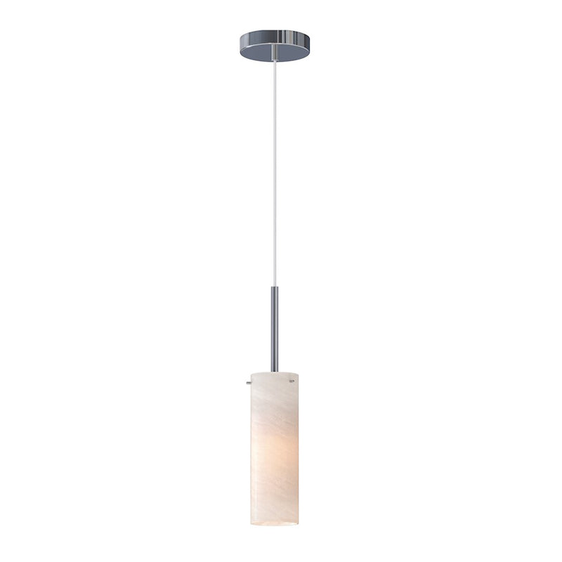 Maxim Lighting Blizzard 1 Light Pendant, Polished Chrome/Marble