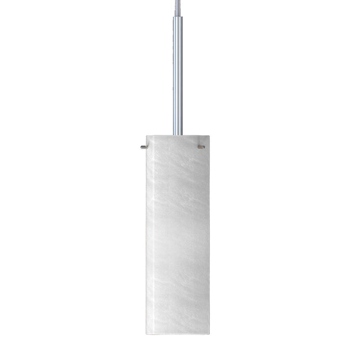 Maxim Lighting Blizzard 1 Light Pendant, Polished Chrome/Marble