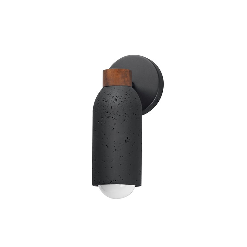 Maxim Lighting Pompeii 1 Light Wall Sconce, Lava/Black - 10621LVBK