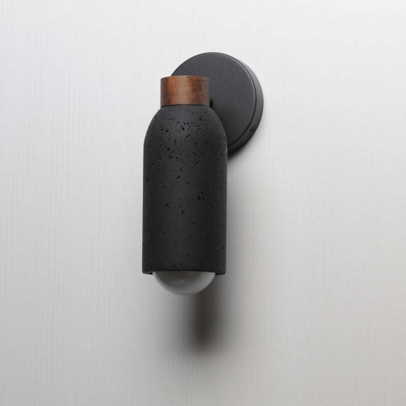 Maxim Lighting Pompeii 1 Light Wall Sconce, Lava/Black