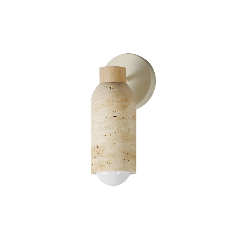 Maxim Lighting Pompeii 1 Light Wall Sconce, Travertine/Oyster - 10621TVOY