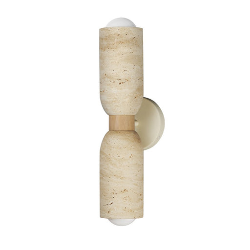 Maxim Lighting Pompeii 2 Light Wall Sconce, Travertine/Oyster - 10622TVOY