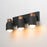 Maxim Lighting Pompeii 3 Light Bath Vanity, Lava/Black