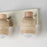 Maxim Lighting Pompeii 3 Light Bath Vanity, Travertine/Oyster
