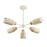 Maxim Lighting Pompeii 5 Light Chandelier, Travertine/Oyster - 10625TVOY