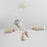 Maxim Lighting Pompeii 5 Light Chandelier, Travertine/Oyster
