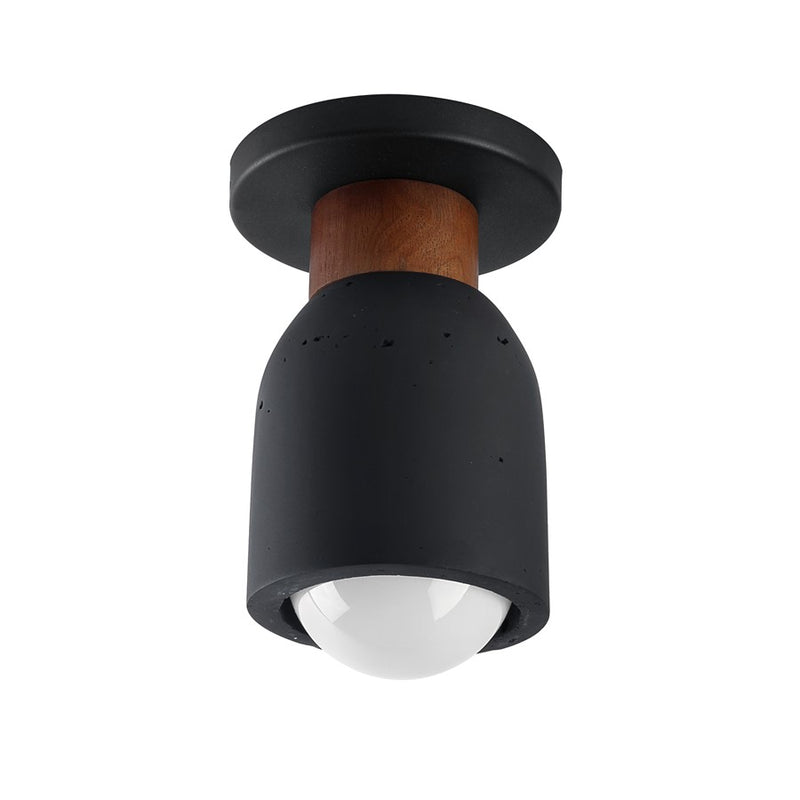 Maxim Lighting Pompeii 1 Light Flush Mount, Lava/Black