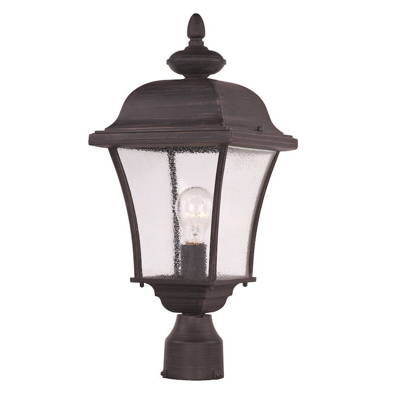 Maxim Senator 1-Light Outdoor Pole/Post Lantern Rust Patina