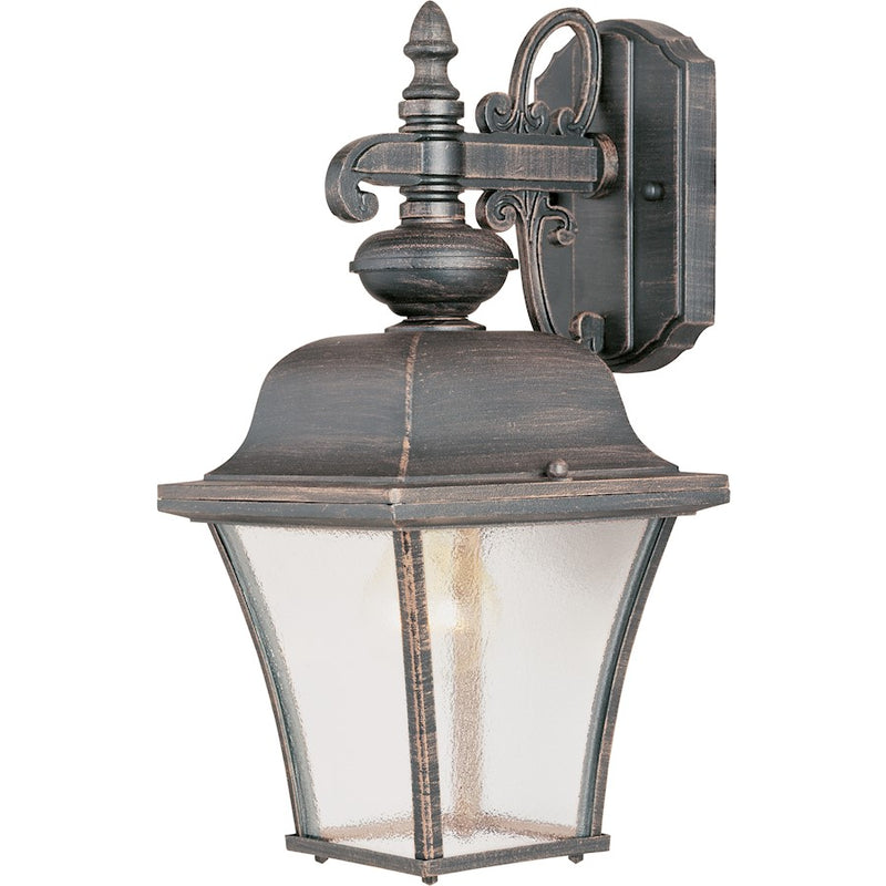 Maxim Senator 1-Light Outdoor Wall Lantern Rust Patina