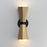 Maxim Lighting Rizzo 2 Light Wall Sconce, Black/Brass/Satin White