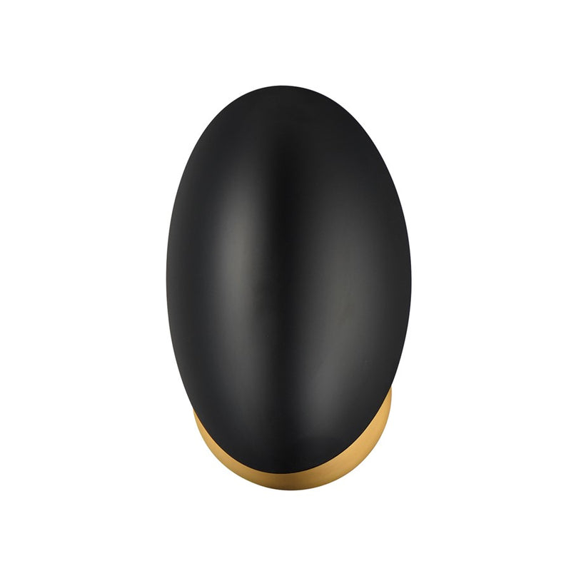 Maxim Lighting Maris 1Lt 8" Wall Sconce, Black/Natural Aged Brass - 10821BKNAB