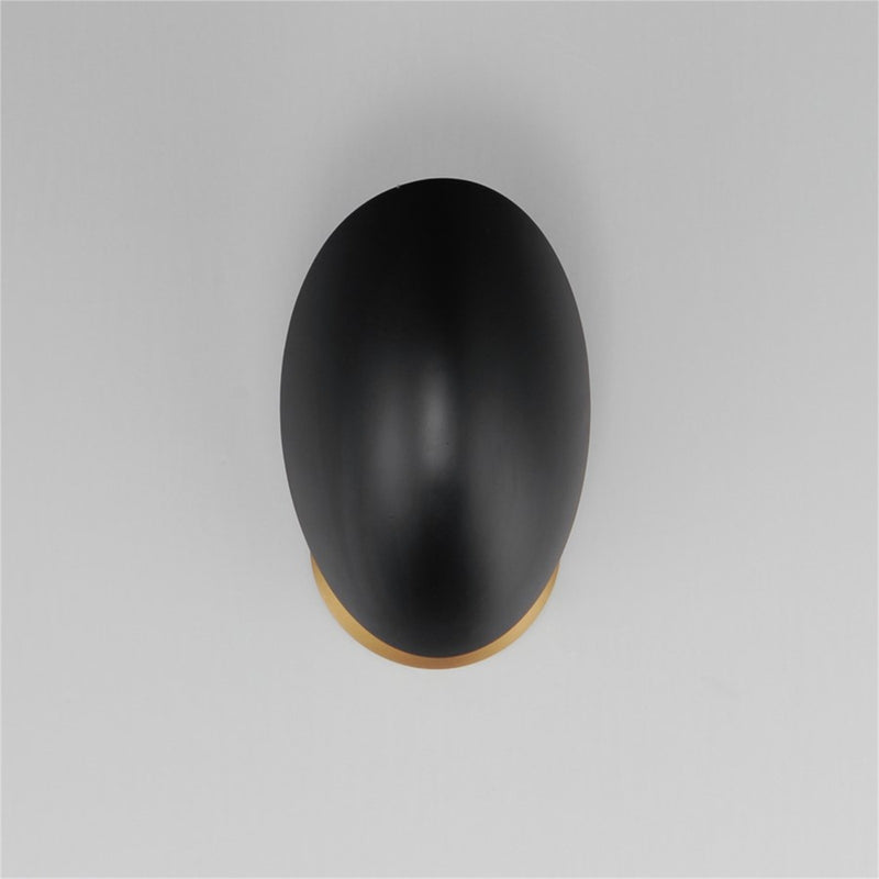 Maxim Lighting Maris 1Lt 8" Wall Sconce, Black/Natural Aged Brass