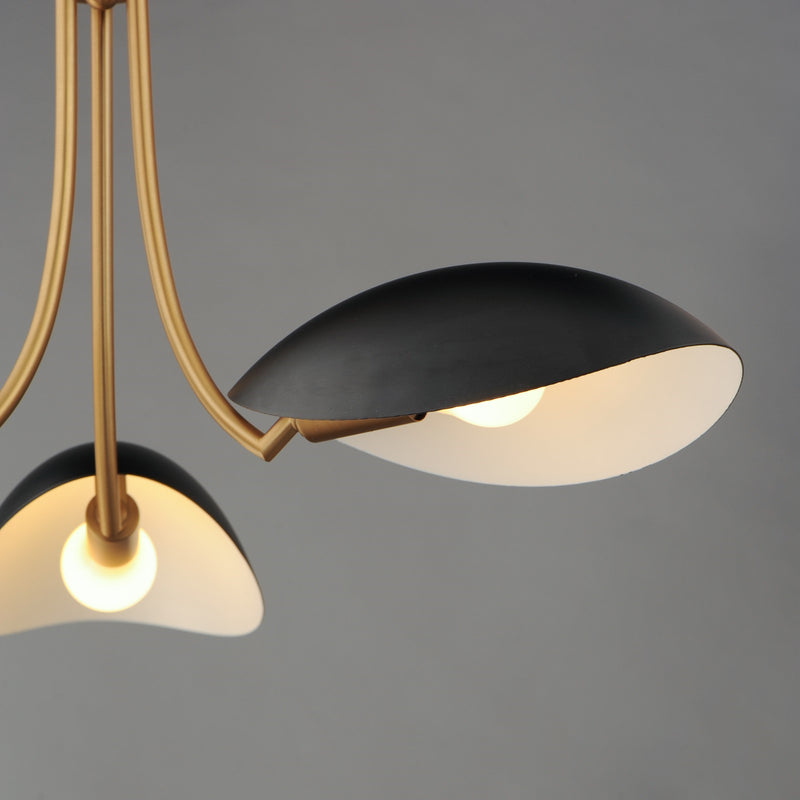 Maxim Lighting Maris 3Lt 12.75" Multi-Light Pendant, Black/Brass