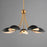 Maxim Lighting Maris 5Lt 14.25" Single-Tier Chandelier, Black/Brass