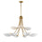 Maxim Lighting Maris 9Lt 21" Multi-Tier Chandelier, White/Brass - 10829WTNAB
