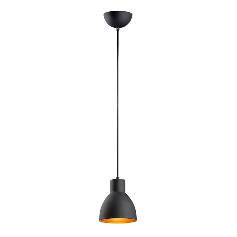 Maxim Lighting Cora 1-Light Pendant, 7' Black/Gold