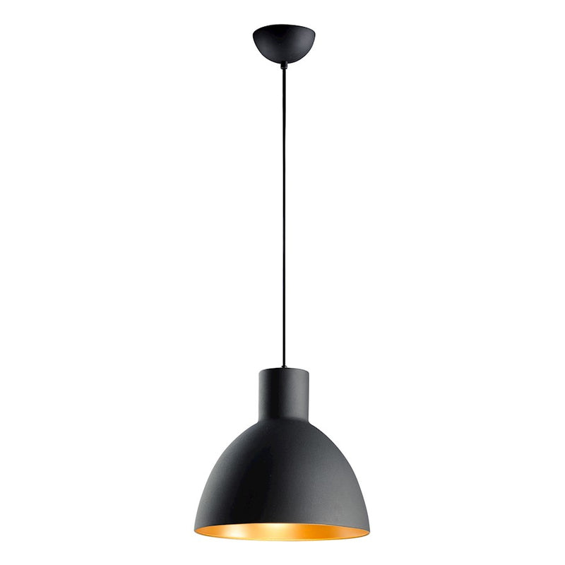 Maxim Lighting Cora 1-Light Pendant, 13.75' Black/Gold