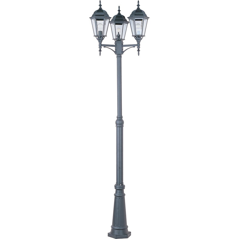 Maxim Lighting 3-Light Outdoor Pole/Post Lantern Black