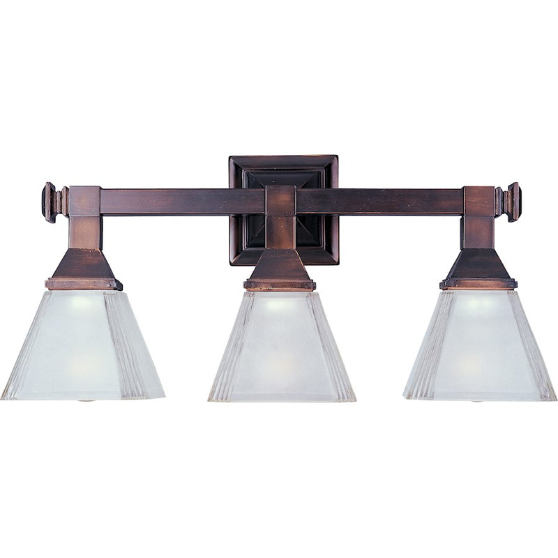 Maxim Brentwood 3-Light Bath Vanity Oil Rubbed Bronze